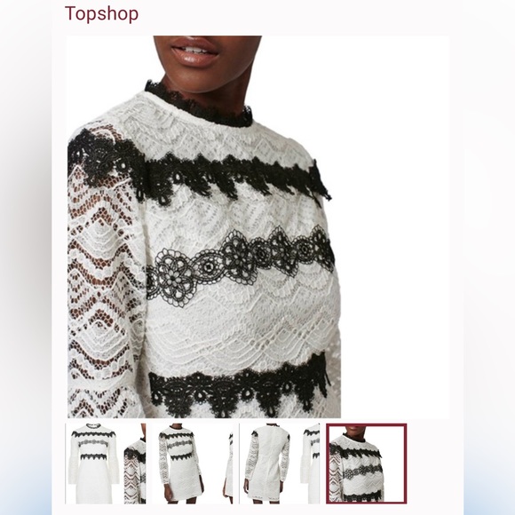 TOPSHOP lace dress just perfect Russian Doll - Picture 12 of 14
